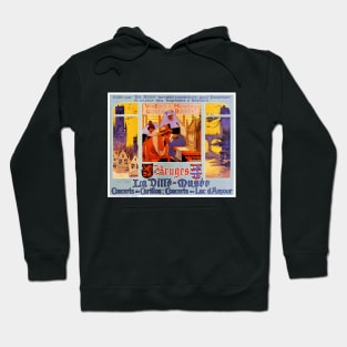 Vintage Travel Poster Belgium Bruges 1911 Hoodie